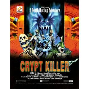 Crypt Killer Arcade FLYER Original 1995 Video Game Horror Halloween Version 1